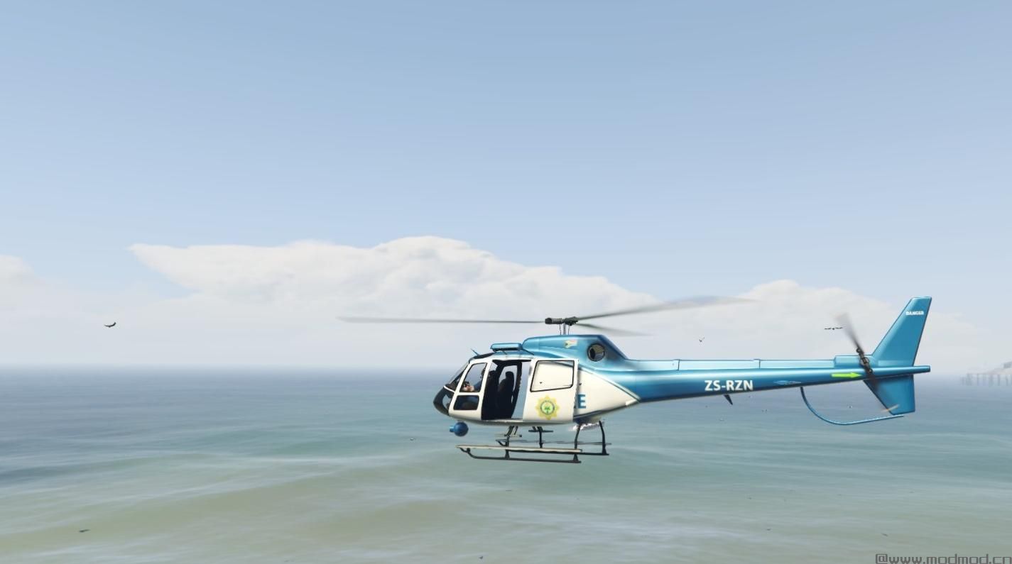 侠盗猎车手5「GTA5」Mod: SAPS SKIN FOR MAVERIC (South African Police Service)