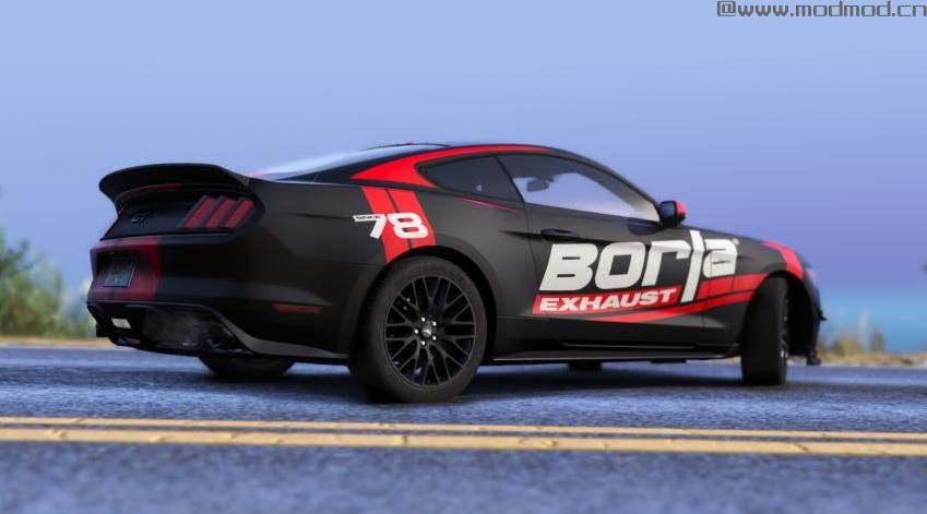 Borla Livery (from Hot Wheels) for Ford Mustang GT