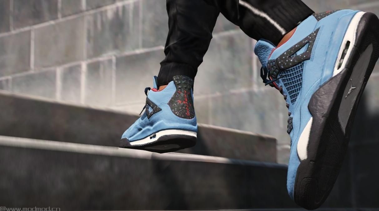 侠盗猎车手5「GTA5」Mod: Travis Scott x Air Jordan 4 &ldquo;Cactus Jack&rdquo;