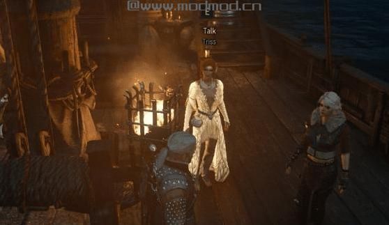 巫师3：狂猎MOD 特丽丝白色的DLC服装