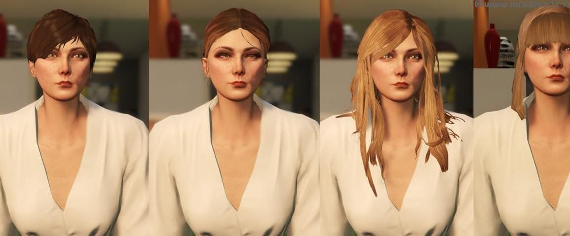 侠盗猎车手5「GTA5」Mod: New Hairstyles for Female MP Part 1