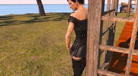 辐射4MOD Yennefer Dress Male Addon叶奈法的男性女装裙子