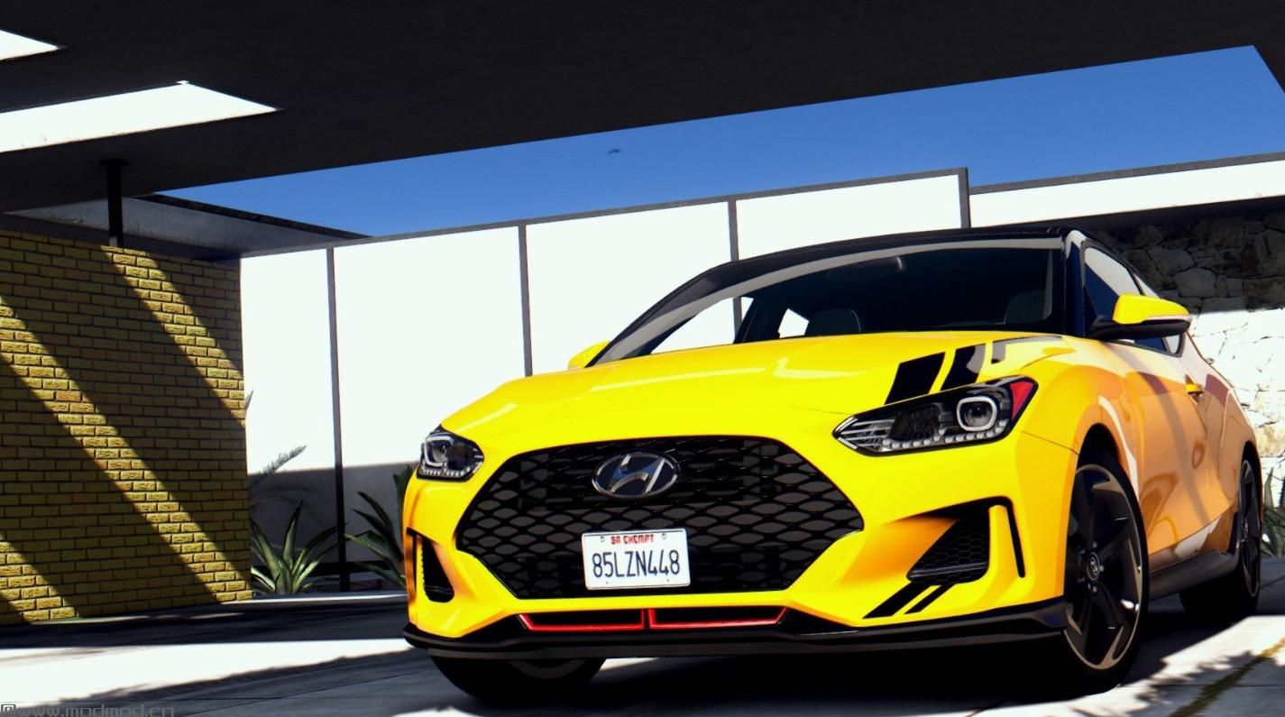 侠盗猎车手5「GTA5」Mod: Hyundai Veloster JS 2018 (Black Roof & Tuix Decal Livery)