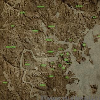 辐射4MOD 【N网】更真实的地图,让地图显示山脉、丘陵、城镇等。
