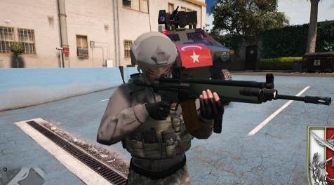 侠盗猎车手5「GTA5」Mod: turkish armed personnel hk33