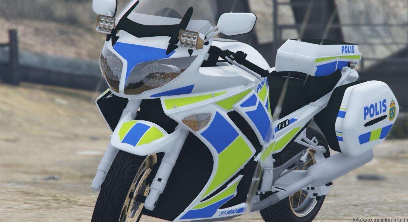 侠盗猎车手5「GTA5」Mod: 2009 Yamaha FJR1300 - Police [Swedish Livery]