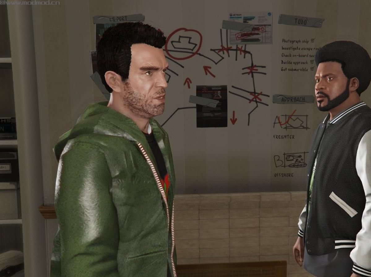 侠盗猎车手5「GTA5」Mod: New Hoodie & Hair For Trevor 1.1