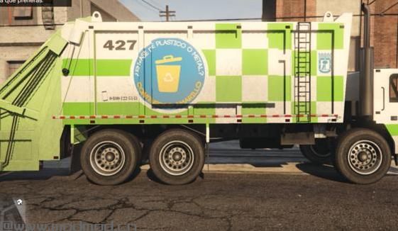 侠盗猎车手5「GTA5」Mod: Cami&oacute;n de Basura Madrid - Madrid trash truck