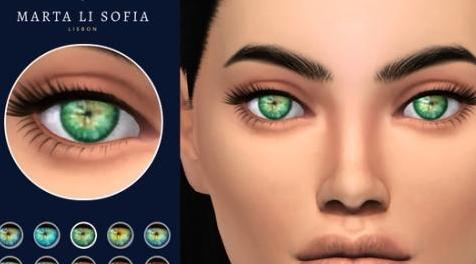 模拟人生4MOD Marta Li Casey Eyecolors 眼睛