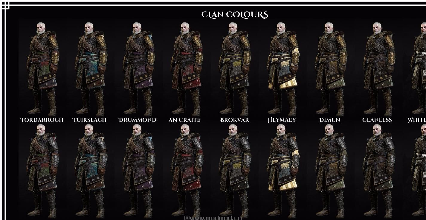巫师3：狂猎MOD 史凯利杰套装换色