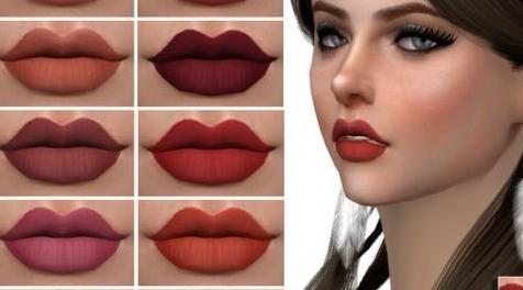 模拟人生4MOD S-Club WM ts4 Lipstick 201820 唇膏