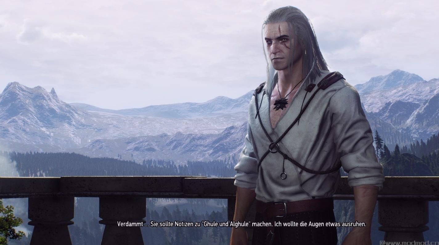 巫师3：狂猎MOD Geralt贴近巫师1的面部处理