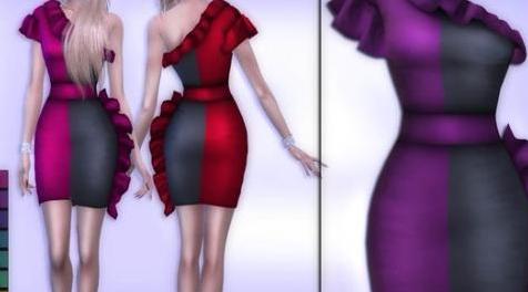 模拟人生4MOD Rasaelty dress 连衣裙