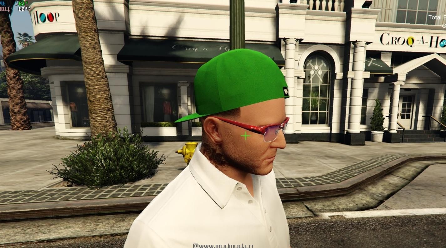 侠盗猎车手5「GTA5」Mod: Backwards Cap For Michael and sunglasses