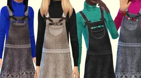 模拟人生4MOD Sundress Tweed 童装