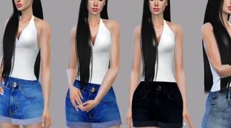 模拟人生4MOD Skirt Selenna 裙子