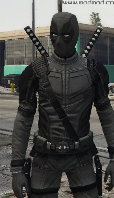 侠盗猎车手5「GTA5」Mod: Deadpool 4K by Kisko retexture (Shadow Suit)