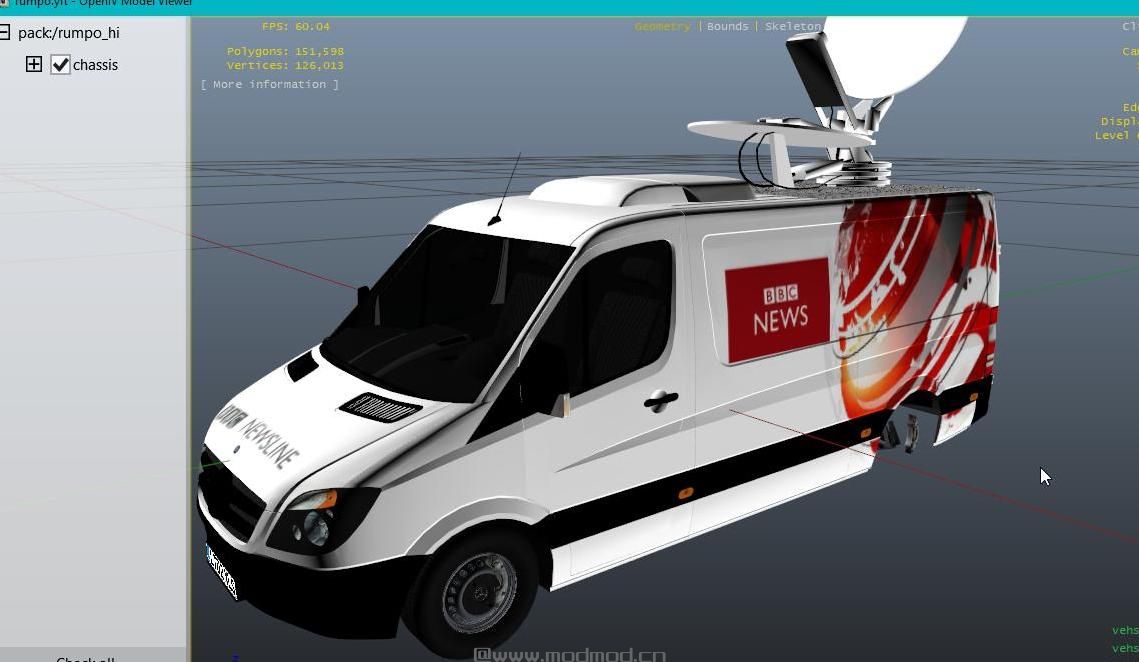 侠盗猎车手5「GTA5」Mod: BBC News Van