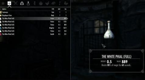 上古卷轴5：重置版MOD 白色小玻璃瓶