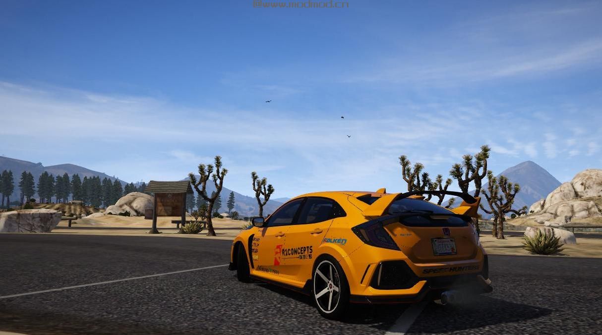 侠盗猎车手5「GTA5」Mod: Simple Livery for Honda Civic Type R FK8