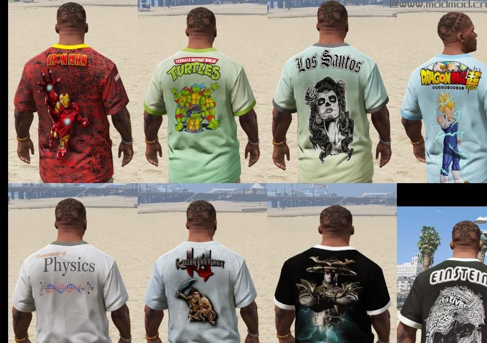 侠盗猎车手5「GTA5」Mod: Superheroes T-shirts & more.