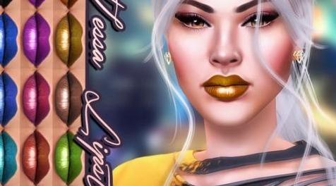 模拟人生4MOD Tessa Lipstick 唇膏
