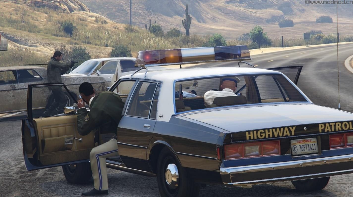 侠盗猎车手5「GTA5」Mod: 1980s era California Highway Cops