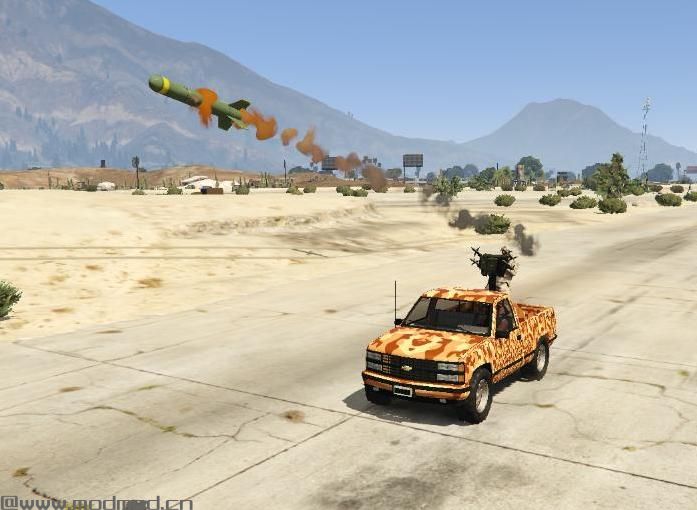 侠盗猎车手5「GTA5」Mod: Chevrolet Silverado 1990 With Anti Aircraft Missile