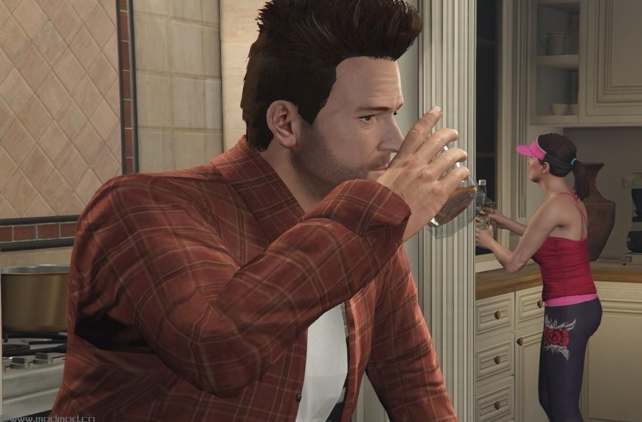 侠盗猎车手5「GTA5」Mod: New Hair & Hat For Michael