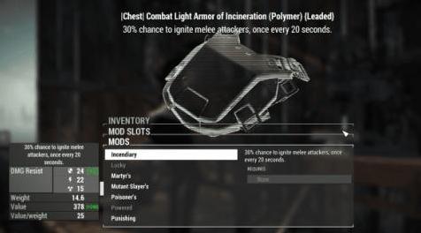 辐射4MOD 【MOD汉化】传奇武器可分解&制造MOD&mdash;&mdash;dlc补丁汉化