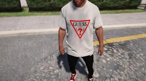 侠盗猎车手5「GTA5」Mod: Guess x Asap Rocky Retro Logo Tee