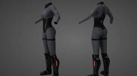 上古卷轴5：天际MOD 从辐射4的 Infiltrator 移植做的一套混搭紧身衣 + UUNP Bodyslide