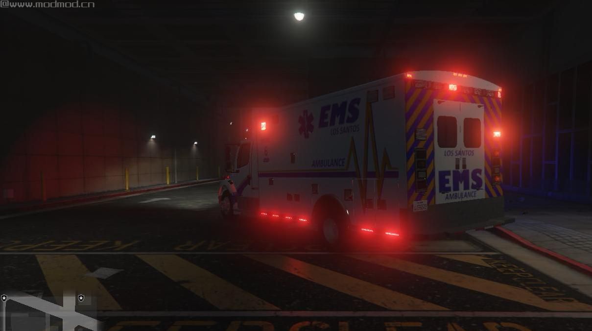 侠盗猎车手5「GTA5」Mod: Los Santos EMS Freightliner Ambulance