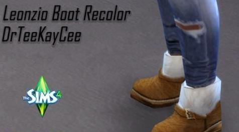 模拟人生4MOD Recolor of Madlen Leonzio Boots 鞋子