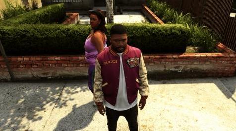 侠盗猎车手5「GTA5」Mod: Gucci Letterman Jacket(WIP)
