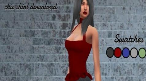 模拟人生4MOD Cute and chic tank top 背心