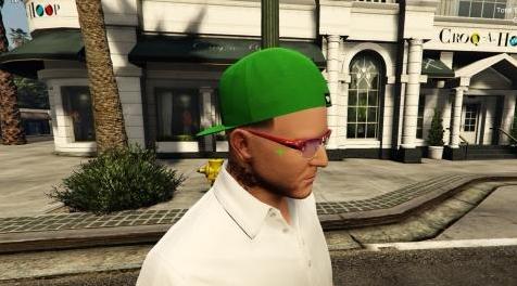 侠盗猎车手5「GTA5」Mod: Backwards Cap For Michael and sunglasses