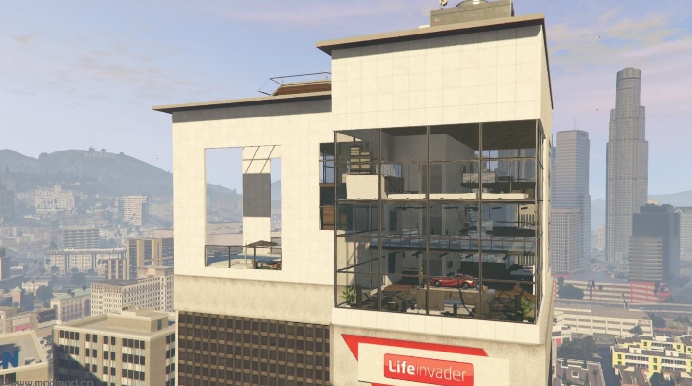 侠盗猎车手5「GTA5」Mod: LifeInvader Penthouse