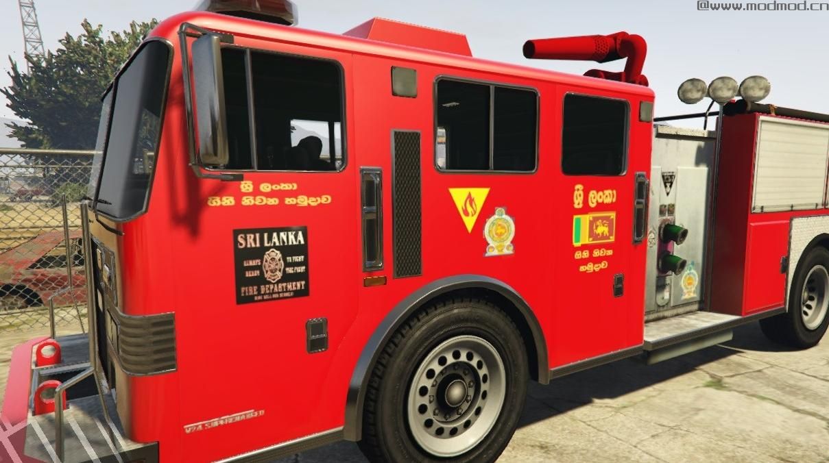侠盗猎车手5「GTA5」Mod: Sri Lankan Fire Truck (ශ්&zwj;රී ලංකා ගිනි නිවන රථය)