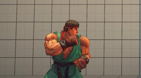 终极街霸4MOD Ryu Green Mod for SSFIVAE and USFIV