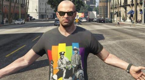 侠盗猎车手5「GTA5」Mod: Village People T-shirt for Trevor