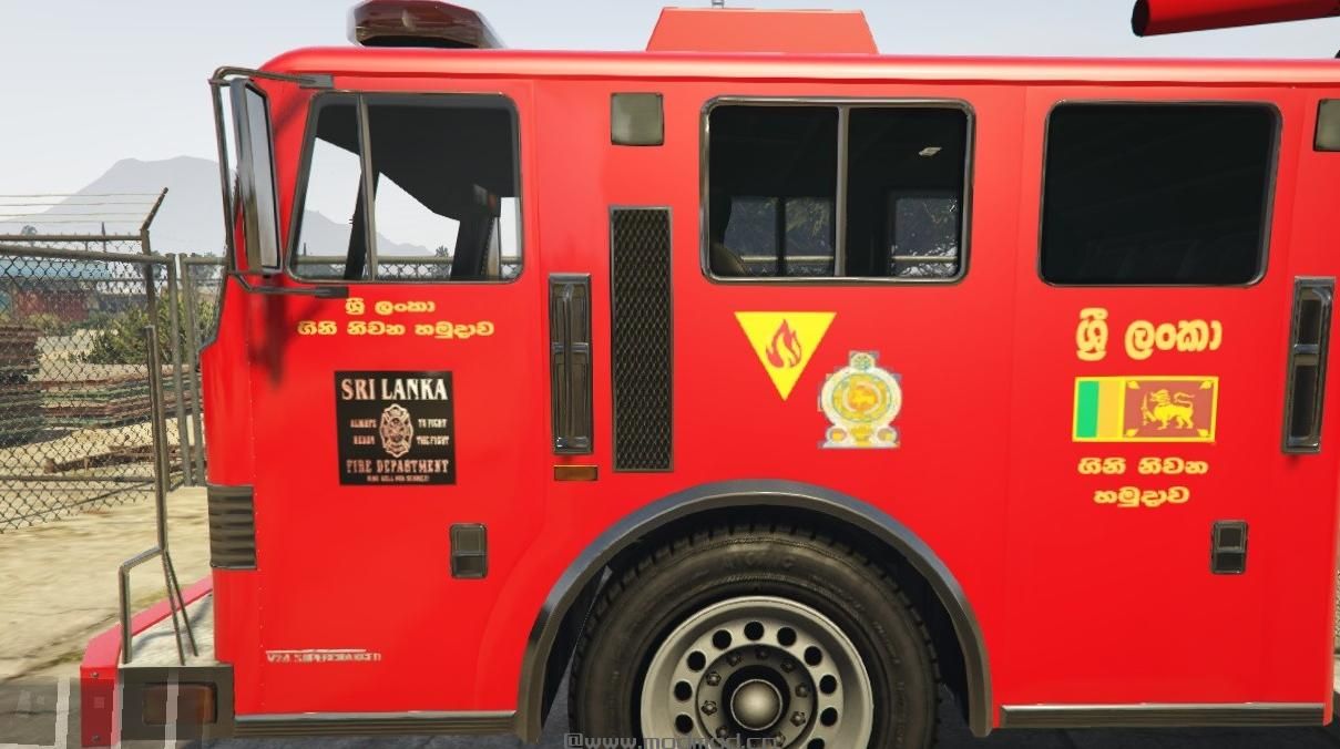 侠盗猎车手5「GTA5」Mod: Sri Lankan Fire Truck (ශ්&zwj;රී ලංකා ගිනි නිවන රථය)