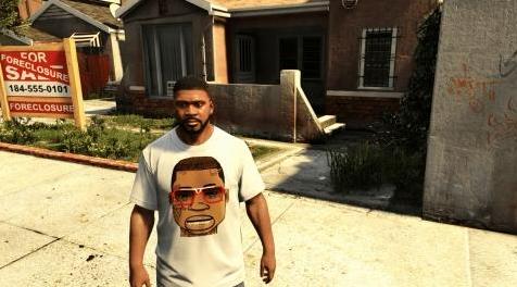 侠盗猎车手5「GTA5」Mod: Gucci Mane T-Shirt