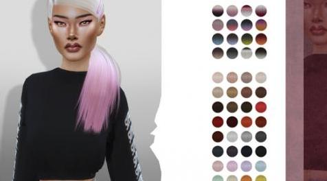 模拟人生4MOD LeahLillith Twinkle Hair 发型