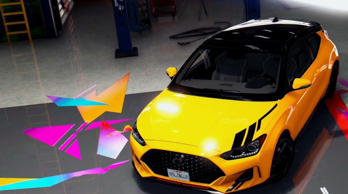 侠盗猎车手5「GTA5」Mod: Hyundai Veloster JS 2018 (Black Roof & Tuix Decal Livery)