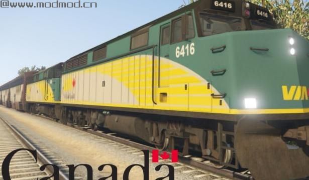 侠盗猎车手5「GTA5」Mod: Via Rail Livery for Walter&rsquo;s Overhauled Trains