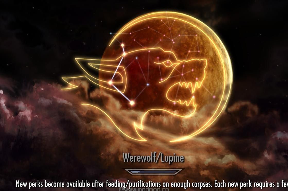 上古卷轴5：重置版MOD Lupin - Werewolf Perk Expansion SE