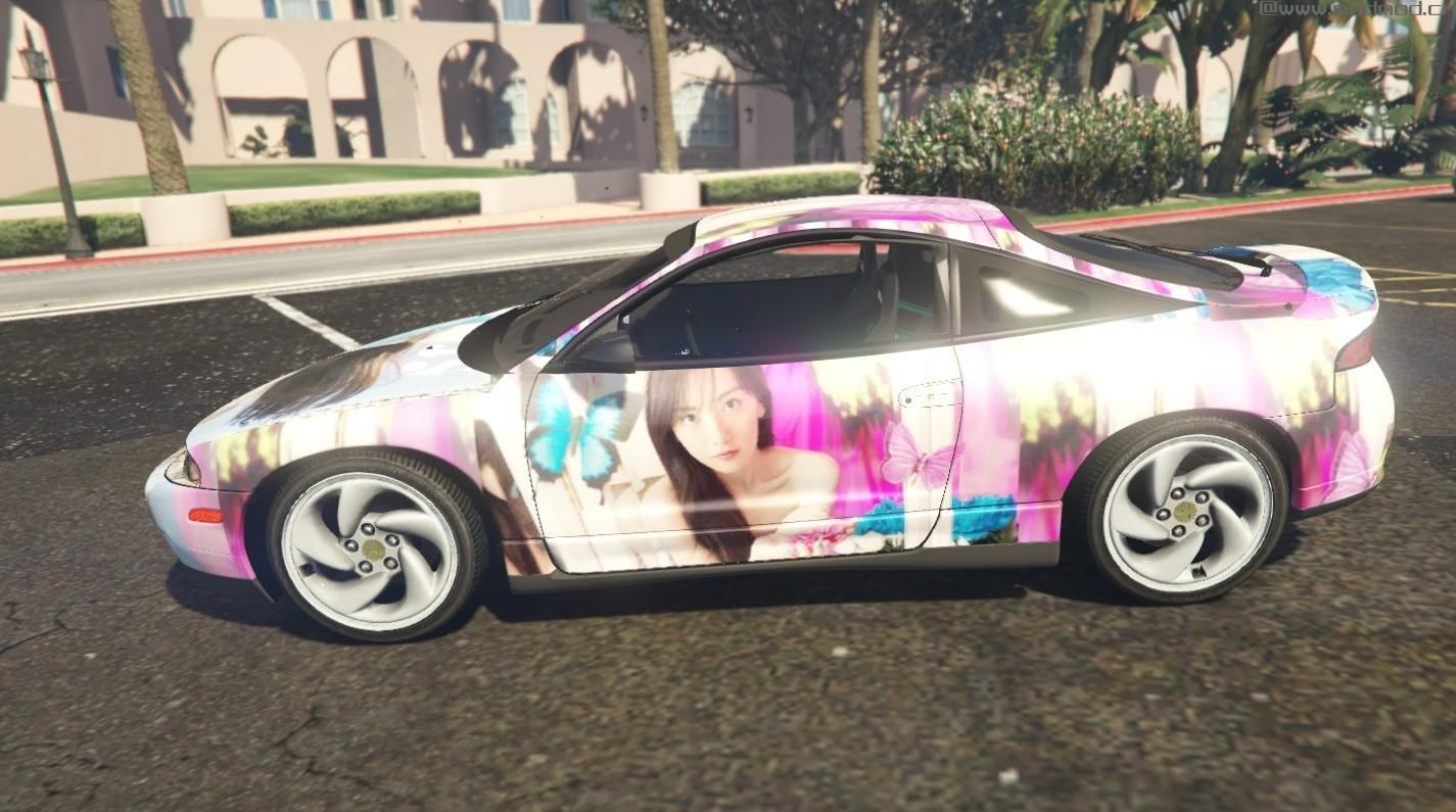 侠盗猎车手5「GTA5」Mod: Mitsubishi Eclipse [Jiyon (知英) (Kara) Paint Car ver.] [Liver