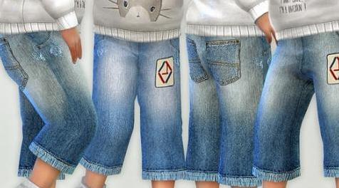 模拟人生4MOD Toddler Jeans P06 童装
