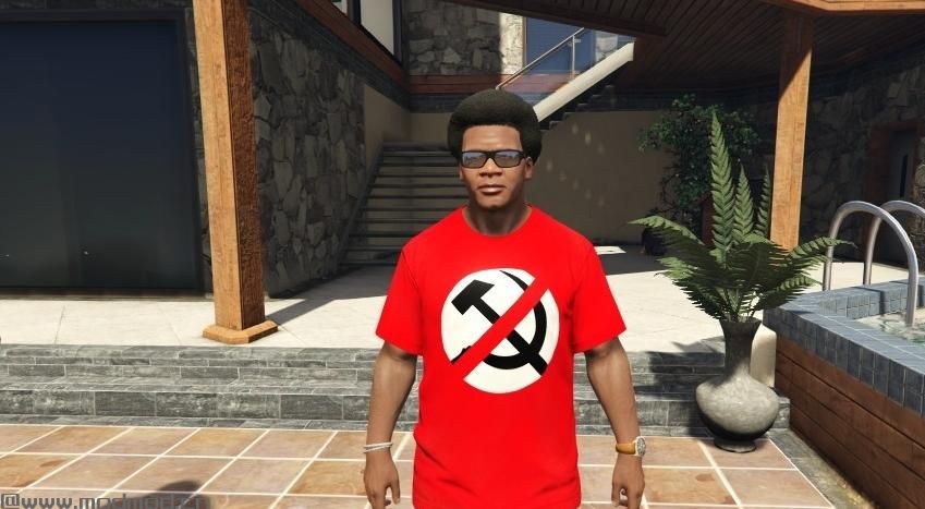 侠盗猎车手5「GTA5」Mod: Polskie Koszulki Patriotyczne Dla Franklina波兰Polska波兰语